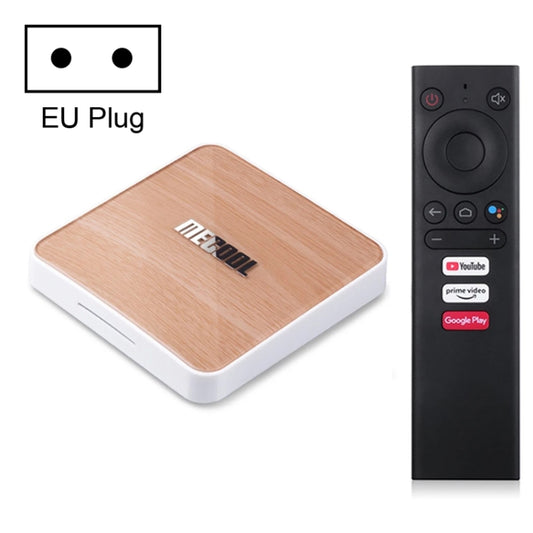 MECOOL KM6 4K Smart TV BOX Android 10.0 Media Player with Remote Control, Amlogic S905X4 Quad Core ARM Cortex A55, RAM: 4GB, ROM: 32GB, Support WiFi, Bluetooth, Ethernet, EU Plug - Amlogic S905 by MECOOL | Online Shopping South Africa | PMC Jewellery