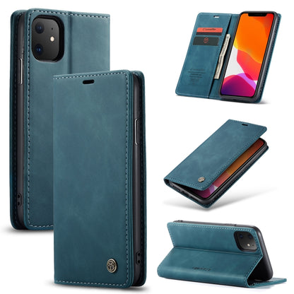 CaseMe-013 Multifunctional Horizontal Flip Leather Case with Card Slot & Holder & Wallet for iPhone 11(Blue) - iPhone 11 Cases by CaseMe | Online Shopping South Africa | PMC Jewellery | Buy Now Pay Later Mobicred