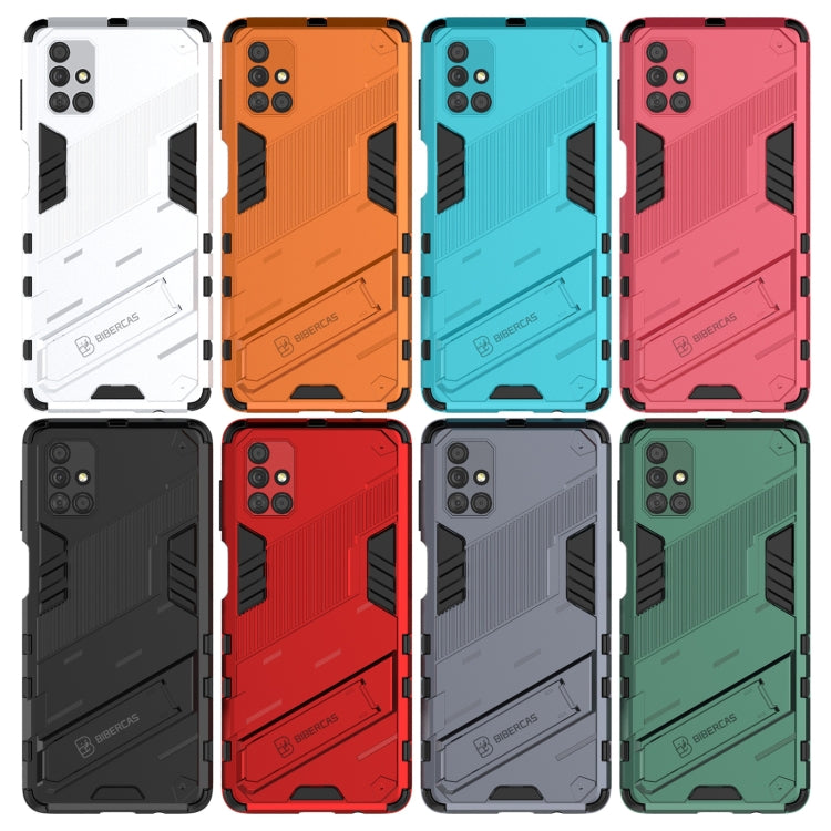 For Samsung Galaxy M51 Punk Armor 2 in 1 PC + TPU Shockproof Case with Invisible Holder(Grey) - free shipping - PMC TechLife - Order now!