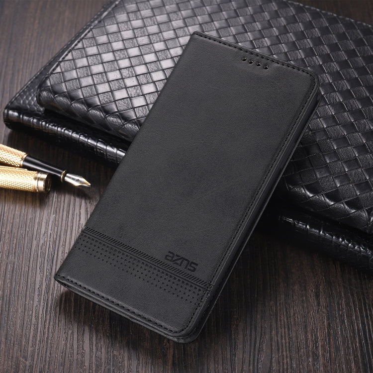 For OPPO A74 (5G) AZNS Magnetic Calf Texture Horizontal Flip Leather Case with Card Slots & Holder & Wallet(Black) - OPPO Cases by AZNS | Online Shopping South Africa | PMC Jewellery | Buy Now Pay Later Mobicred