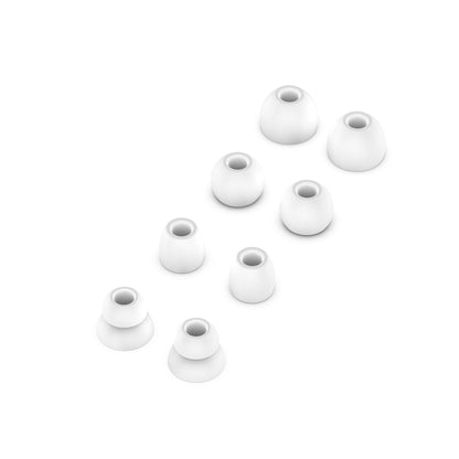 4 Pairs Wireless Earphone Replaceable Silicone Ear Cap Earplugs for Huawei FreeBuds 4i / FreeLace Pro / Active Noise Canceling Earphones 3(White) - Anti-dust & Ear Caps by PMC Jewellery | Online Shopping South Africa | PMC Jewellery