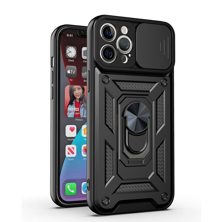 For iPhone 11 Sliding Camera Cover Design TPU+PC Protective Case (Black) - iPhone 11 Cases by PMC Jewellery | Online Shopping South Africa | PMC Jewellery