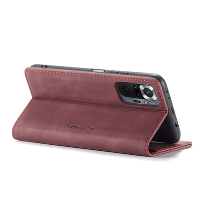 For Xiaomi Redmi Note 10 Pro 4G / Note 10 Pro Max CaseMe 013 Multifunctional Horizontal Flip Leather Case with Holder & Card Slot & Wallet(Wine Red) - Note 10 Pro Cases by CaseMe | Online Shopping South Africa | PMC Jewellery