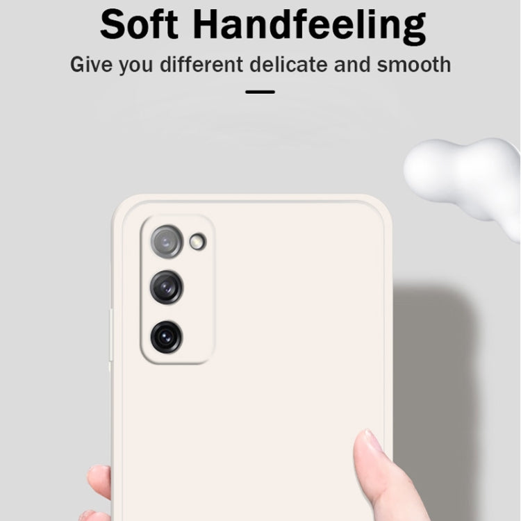 For Samsung Galaxy S20 FE Solid Color Imitation Liquid Silicone Straight Edge Dropproof Full Coverage Protective Case(Grey) - free shipping - PMC TechLife - Order now!