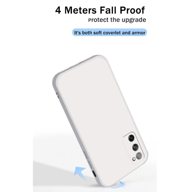 For Samsung Galaxy S20 FE Solid Color Imitation Liquid Silicone Straight Edge Dropproof Full Coverage Protective Case(Grey) - free shipping - PMC TechLife - Order now!