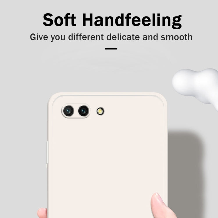 For Honor 10 Solid Color Imitation Liquid Silicone Straight Edge Dropproof Full Coverage Protective Case(Blue) - Honor Cases by PMC TechLife | Online Shopping South Africa | PMC TechLife | Buy Now Pay Later Mobicred