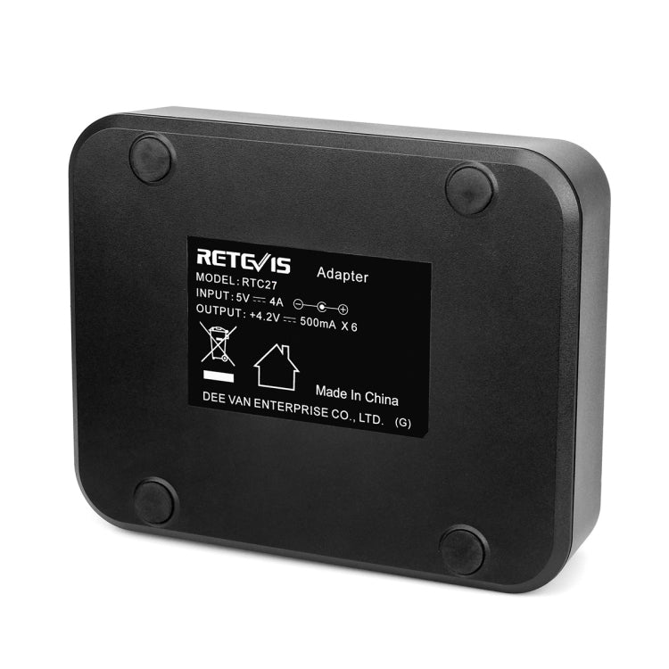 RETEVIS RTC27 Multi-function Six-Way Walkie Talkie Charger for Retevis RT27, EU Plug - Batteries & Chargers by RETEVIS | Online Shopping South Africa | PMC Jewellery | Buy Now Pay Later Mobicred