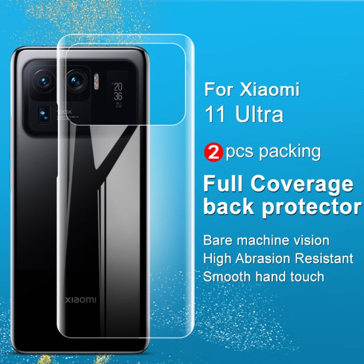 For Xiaomi Mi 11 Ultra 2 PCS IMAK 0.15mm Curved Full Screen Protector Hydrogel Film Back Protector -  by imak | Online Shopping South Africa | PMC TechLife | Buy Now Pay Later Mobicred