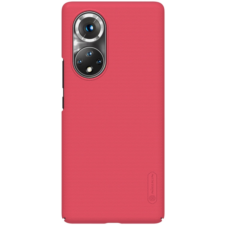 For Honor 50 Pro NILLKIN Frosted Concave-convex Texture PC Protective Case(Red) - Honor Cases by NILLKIN | Online Shopping South Africa | PMC Jewellery