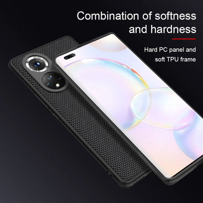 For Honor 50 Pro NILLKIN 3D Textured Nylon Fiber TPU Case(Black) - Honor Cases by NILLKIN | Online Shopping South Africa | PMC Jewellery
