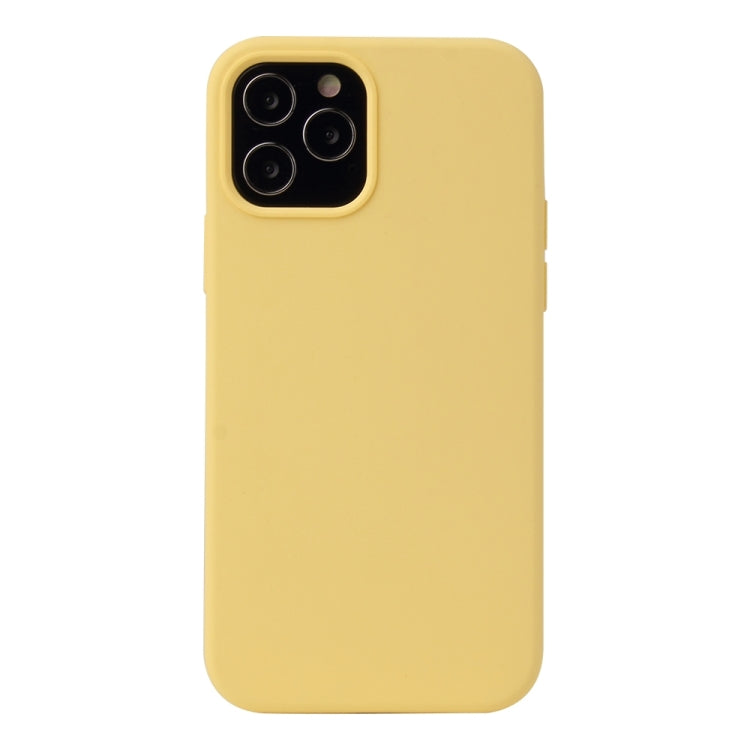 For iPhone 13 Solid Color Liquid Silicone Shockproof Protective Case(Yellow) - iPhone 13 Cases by PMC Jewellery | Online Shopping South Africa | PMC Jewellery