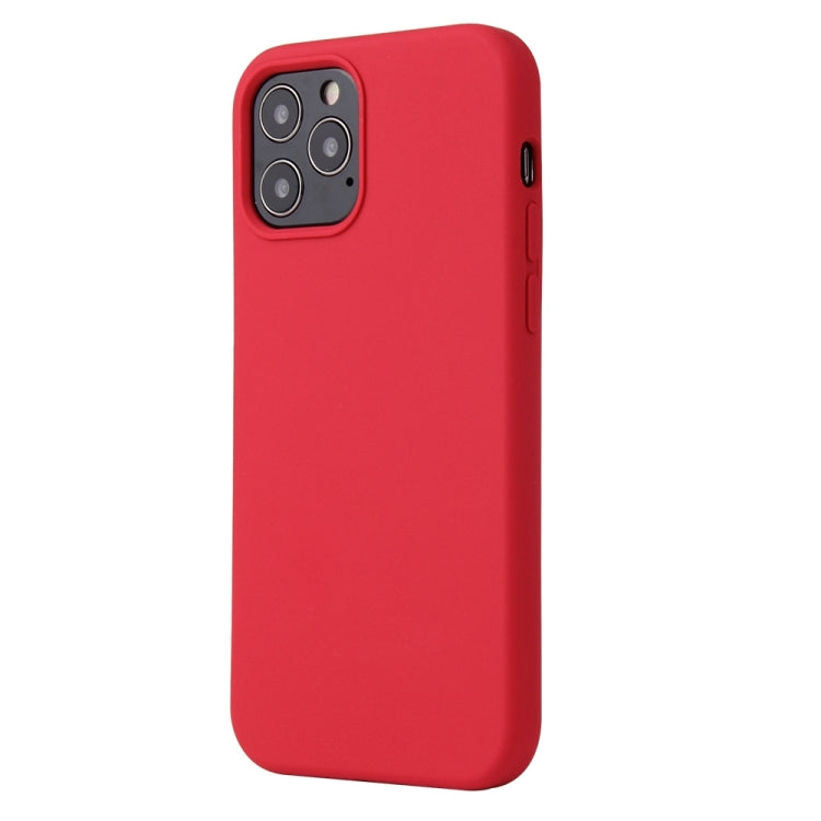 For iPhone 13 Solid Color Liquid Silicone Shockproof Protective Case(Carmine) - iPhone 13 Cases by PMC Jewellery | Online Shopping South Africa | PMC Jewellery