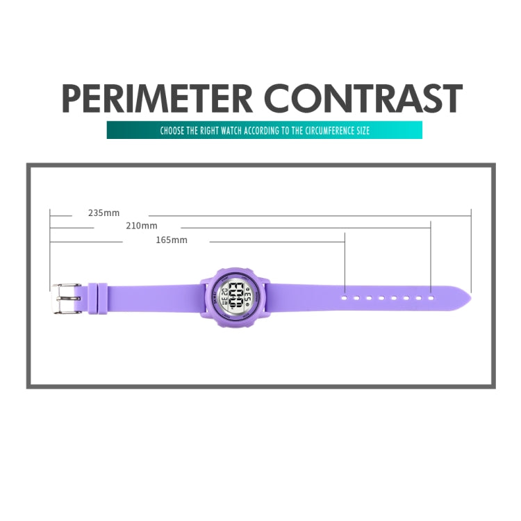 SKMEI 1721 Triplicate Round Dial LED Digital Display Luminous Silicone Strap Electronic Watch(Orange) - LED Digital Watches by SKMEI | Online Shopping South Africa | PMC Jewellery | Buy Now Pay Later Mobicred