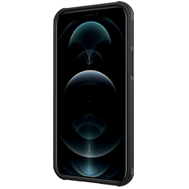 For iPhone 13 NILLKIN Black Mirror Pro Series Camshield Full Coverage Dust-proof Scratch Resistant Phone Case(Black) - iPhone 13 Cases by NILLKIN | Online Shopping South Africa | PMC TechLife | Buy Now Pay Later Mobicred