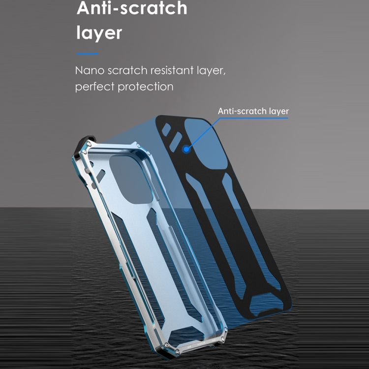 For iPhone 13 Pro R-JUST Shockproof Armor Metal Protective Case (Black) - free shipping - PMC TechLife - Order now!