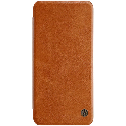 For Huawei P50 NILLKIN QIN Series Crazy Horse Texture Horizontal Flip Leather Case with Card Slot(Brown) - Huawei Cases by NILLKIN | Online Shopping South Africa | PMC Jewellery