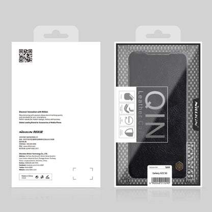 For Huawei P50 NILLKIN QIN Series Crazy Horse Texture Horizontal Flip Leather Case with Card Slot(Black) - Huawei Cases by NILLKIN | Online Shopping South Africa | PMC Jewellery