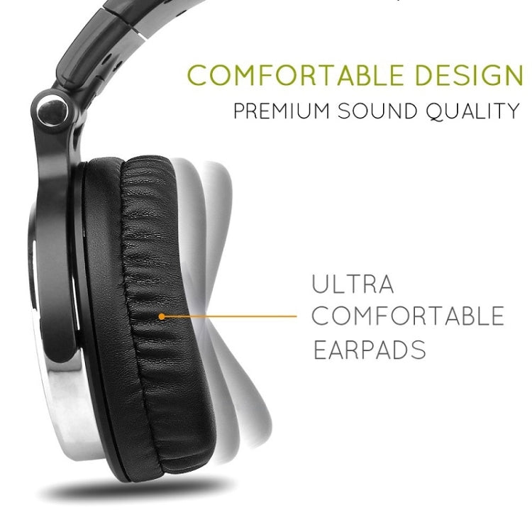 OneOdio Pro-10 Head-mounted Noise Reduction Wired Headphone with Microphone, Color:Black Red - free shipping - PMC TechLife - Order now!