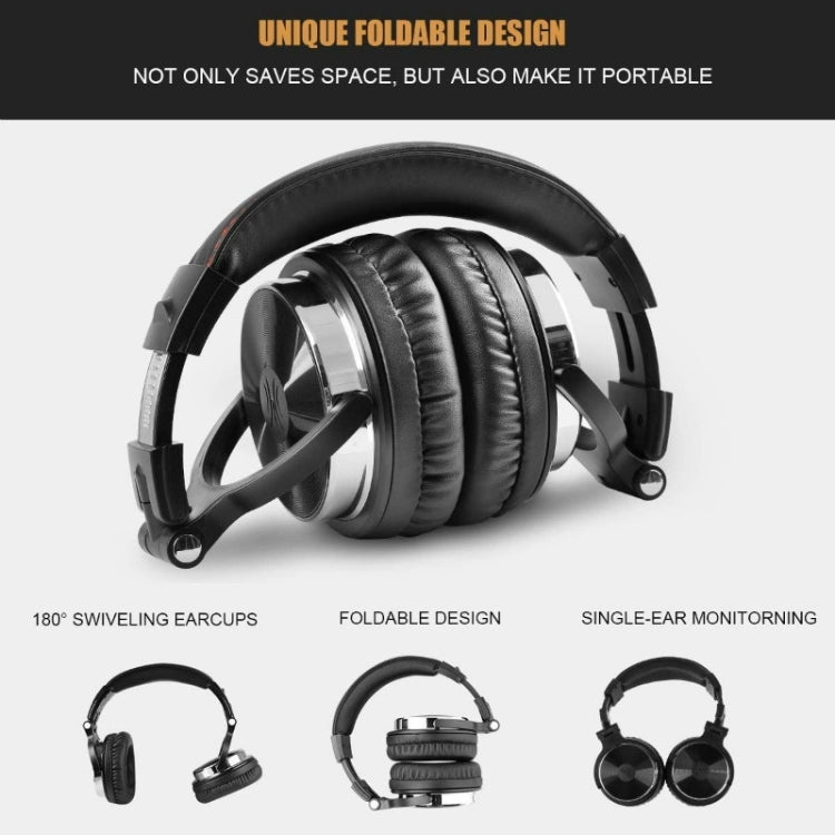 OneOdio Pro-10 Head-mounted Noise Reduction Wired Headphone with Microphone, Color:Blue - free shipping - PMC TechLife - Order now!
