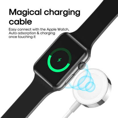 JOYROOM S-IW003S 2.5W Magnetic Wireless Charger for Apple Watch Series 1-8 & Ultra, Cable Length: 0.3m(White) - Charger / Holder by JOYROOM | Online Shopping South Africa | PMC Jewellery | Buy Now Pay Later Mobicred