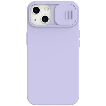 For iPhone 13 NILLKIN CamShield MagSafe Magnetic Liquid Silicone + PC Full Coverage Case(Purple) - iPhone 13 Cases by NILLKIN | Online Shopping South Africa | PMC Jewellery