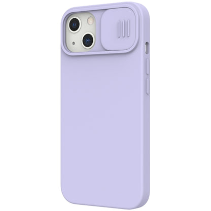 For iPhone 13 NILLKIN CamShield MagSafe Magnetic Liquid Silicone + PC Full Coverage Case(Purple) - iPhone 13 Cases by NILLKIN | Online Shopping South Africa | PMC Jewellery