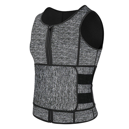 Neoprene Men Sport Body Shapers Vest Waist Body Shaping Corset, Size:L(Grey) -  by PMC Jewellery | Online Shopping South Africa | PMC Jewellery