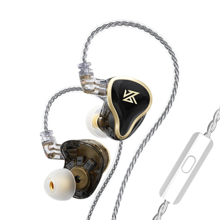 KZ ZAS 16-unit Ring Iron In-ear Wired Earphone, Mic Version(Black) - In Ear Wired Earphone by KZ | Online Shopping South Africa | PMC Jewellery