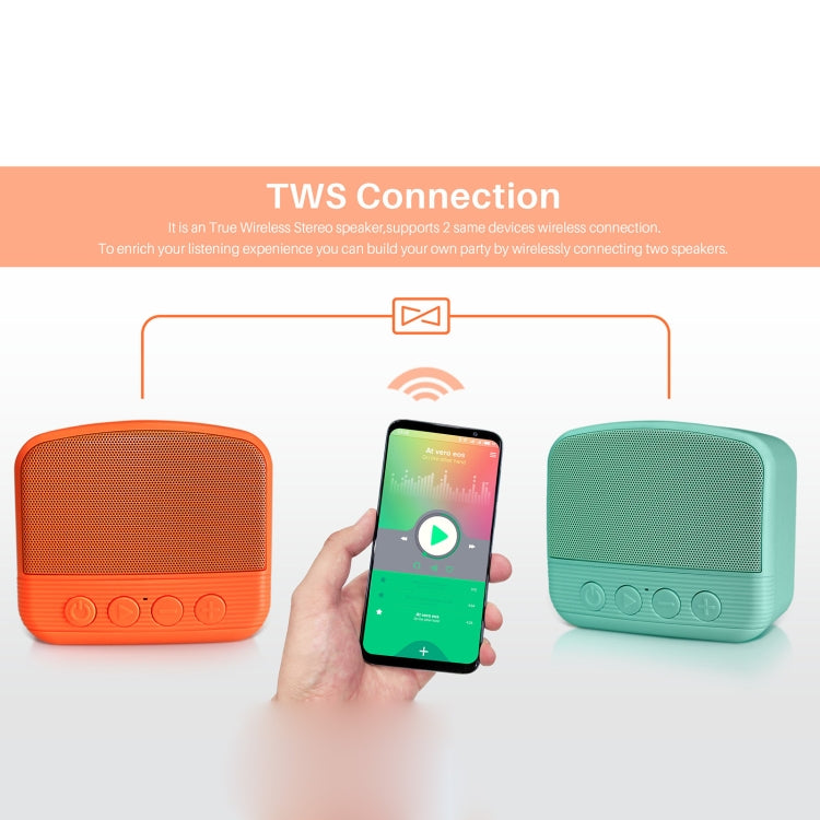 New Rixing NR-101 Mini TWS Bluetooth Speaker(Black) - Mini Speaker by New Rixing | Online Shopping South Africa | PMC Jewellery