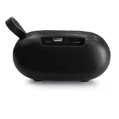 New Rixing NR-105 Mini TWS Metal Bluetooth Speaker Support Hands-free Call / FM(Black) - Desktop Speaker by NewRixing | Online Shopping South Africa | PMC Jewellery | Buy Now Pay Later Mobicred