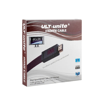 ULT-unite 4K Ultra HD Gold-plated HDMI to HDMI Flat Cable, Cable Length:10m(Transparent Purple) - Cable by ult-unite | Online Shopping South Africa | PMC Jewellery | Buy Now Pay Later Mobicred