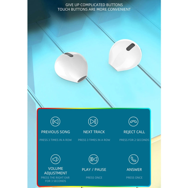 X6WS Mini Noise Reduction Digital Display TWS Wireless Bluetooth Earphone(Black) - TWS Earphone by PMC Jewellery | Online Shopping South Africa | PMC Jewellery