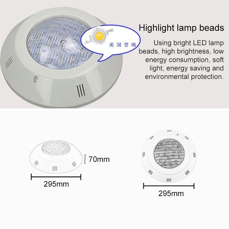 Swimming Pool ABS Wall Lamp LED Underwater Light, Power:9W(Red) - Underwater Lights by PMC TechLife | Online Shopping South Africa | PMC TechLife | Buy Now Pay Later Mobicred