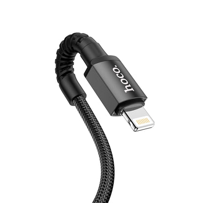 hoco X71 Especial 2.4A USB to 8 Pin Charging Data Cable for iPhone, iPad(Black) - Normal Style Cable by hoco | Online Shopping South Africa | PMC Jewellery