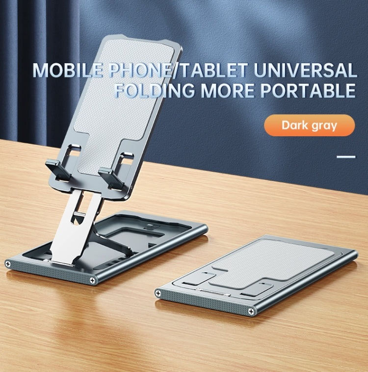 R-JUST HZ16 Slim Phone Desktop Holder(Dark Grey) - Desktop Holder by R-JUST | Online Shopping South Africa | PMC Jewellery