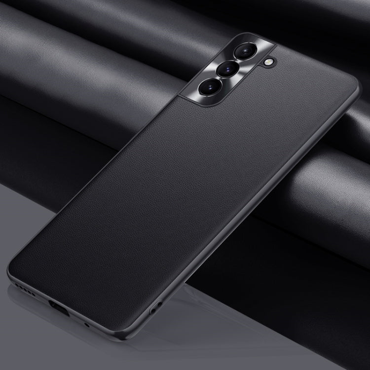 For Samsung Galaxy S22 5G Plain Skin Leather Phone Case(Black) - free shipping - PMC TechLife - Order now!