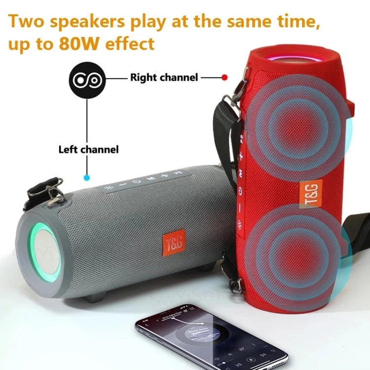 T&G TG322 40W Waterproof Portable LED Bluetooth Speaker(Black) - Desktop Speaker by T&G | Online Shopping South Africa | PMC Jewellery