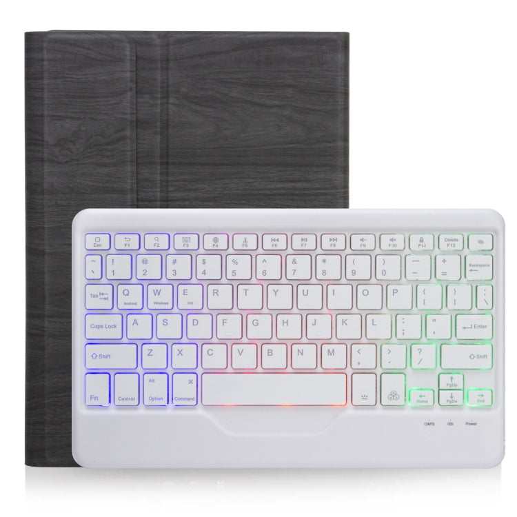 For Microsoft Surface Go 3 / 2 / 1 SFGOS Tri-color Backlit Tree Texture Bluetooth Keyboard Leather Case(Black + White) - Others Keyboard by PMC Jewellery | Online Shopping South Africa | PMC Jewellery