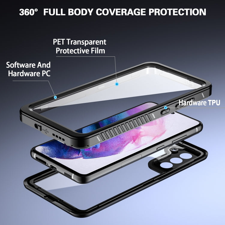 For Samsung Galaxy S21 FE 5G RedPepper Shockproof Waterproof PC + TPU Phone Case(Black) - Galaxy Phone Cases by RedPepper | Online Shopping South Africa | PMC TechLife | Buy Now Pay Later Mobicred
