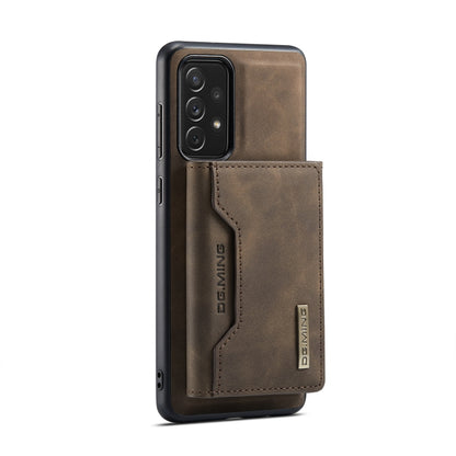 For Samsung Galaxy A73 5G DG.MING M2 Series 3-Fold Multi Card Bag + Phone Case(Coffee) - Galaxy Phone Cases by DG.MING | Online Shopping South Africa | PMC Jewellery | Buy Now Pay Later Mobicred