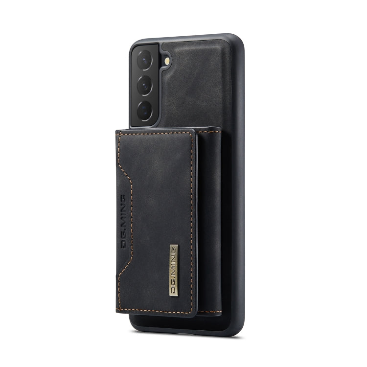 For Samsung Galaxy S22 5G DG.MING M2 Series 3-Fold Multi Card Bag Back Cover Phone Case(Black) - Galaxy S22 5G Cases by DG.MING | Online Shopping South Africa | PMC Jewellery | Buy Now Pay Later Mobicred