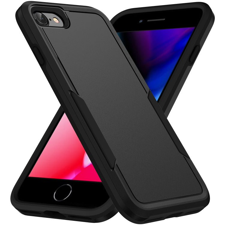 For iPhone SE 2022 / SE 2020 / 8 / 7 Pioneer Armor Heavy Duty PC + TPU Phone Case(Black) - iPhone SE 2022 / 2020 / 8 / 7 Cases by PMC TechLife | Online Shopping South Africa | PMC TechLife