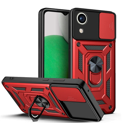 For Samsung Galaxy A03 Core Sliding Camera Cover Design TPU+PC Phone Case(Red) - Galaxy Phone Cases by PMC Jewellery | Online Shopping South Africa | PMC Jewellery