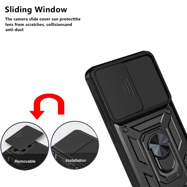 For Huawei nova 9 Sliding Camera Cover TPU+PC Phone Case(Black) - Huawei Cases by PMC TechLife | Online Shopping South Africa | PMC TechLife | Buy Now Pay Later Mobicred