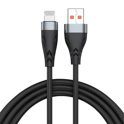 ADC-008 13W 2.6A USB to 8 Pin Fast Charge Data Cable, Cable Length:2m(Black Grey) - Normal Style Cable by PMC Jewellery | Online Shopping South Africa | PMC Jewellery