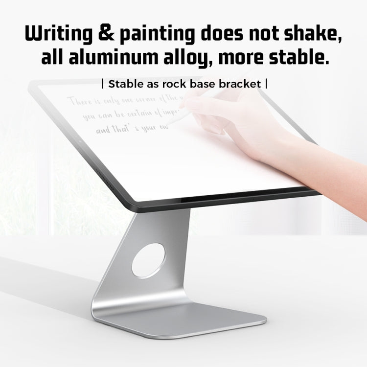 R-JUST PB01-13 L-shaped Magnetic Tablet Phone Desktop Holder(Silver) - free shipping - PMC TechLife - Order now!
