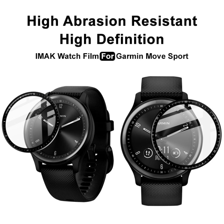 Compatible with Garmin Move Sport IMAK Plexiglass HD Watch Protective Film - Screen Protector by imak | Online Shopping South Africa | PMC TechLife | Buy Now Pay Later Mobicred