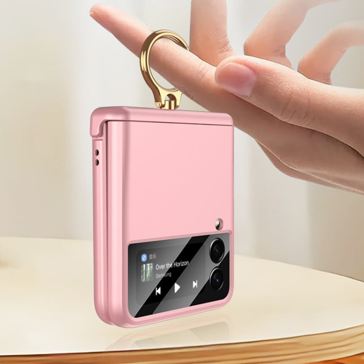 For Samsung Galaxy Z Flip3 5G GKK Magnetic Hinged Flip Case with Ring Holder(Pink) - Galaxy Phone Cases by GKK | Online Shopping South Africa | PMC Jewellery | Buy Now Pay Later Mobicred