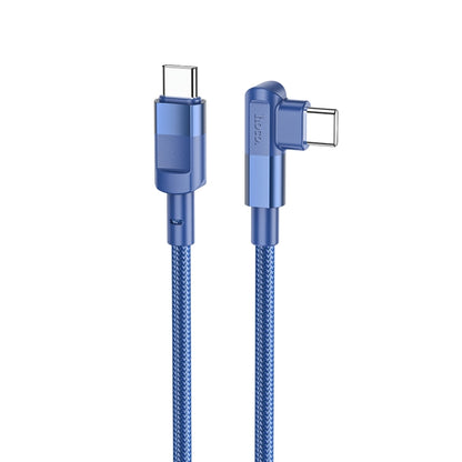 hoco U108 100W USB-C / Type-C to USB-C / Type-C PD Charging Data Cable, Cable Length:2m(Blue) - USB-C & Type-C Cable by hoco | Online Shopping South Africa | PMC Jewellery