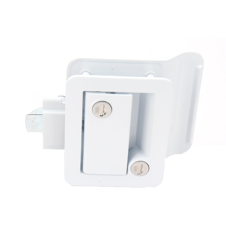 A5981-02 White RV Paddle Entry Door Lock Latch - Locks & Hasps by PMC Jewellery | Online Shopping South Africa | PMC Jewellery